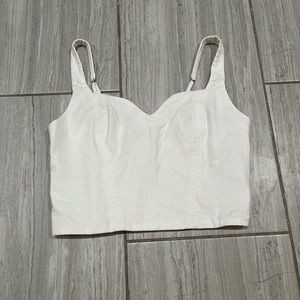 Abercrombie Cream Crop Tank - NEVER WORN